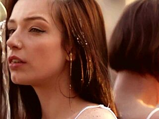 femdom babe dominates shemale sai jaiden's ass while ivy rose rides and squirts wildly