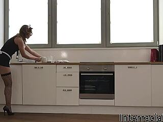 Fucked the maid hard then jizzed her with massive bbc!