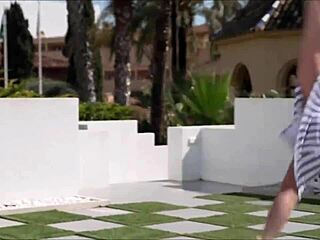 Why not flash publicly in Malaga Spain like Denise Klarskov on her Danish European Scandinavian tour?