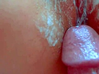 desi college teen rubs shaved pussy to orgasm in closeup creampie with big cock