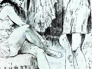 vintage erotic cartoons blend antique retro allure