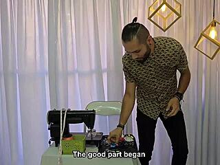 super horny salome gil ends up deepthroating in bath