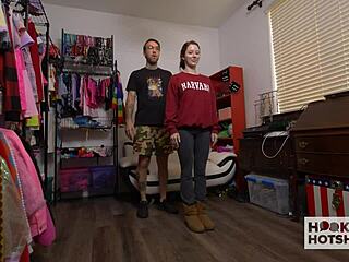 Tiny charly summer's cameltoe tease leads to sloppy hookup with bryan gozzling backstage