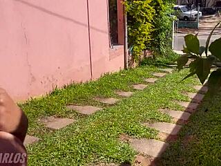 Wife calls neighbor to fuck her hard while sending video call to traveling cuckold husband