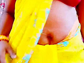 The naughty housewife sneaks away for dirty cheating rides on daddy's thick cock with telugu talk