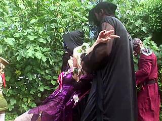 Cindy Behr Michelle Thorne Starr Rock Six-Way Orgy with Cumshots