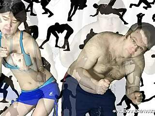 Fight Night Alexandria Wu Versus Clifford Bryant Intense Wrestling Fuck