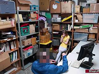 Officer pins down petite russian thief and rips clothes for deep pussy pounding