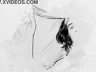 sexy asian milf constance strips lingerie exposing small tits and pussy