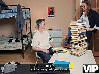 big titted russian tutor seduces student fucks all holes to pass exams