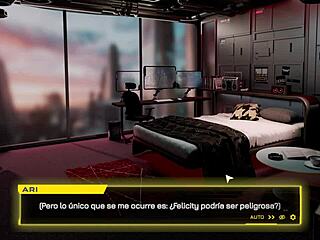 Android girl takes doggy style pounding from stray owner