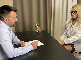 Slutty Wife Swallows Cum Facial for Office Job Promotion!