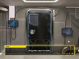 Android girl takes doggy style pounding from stray owner