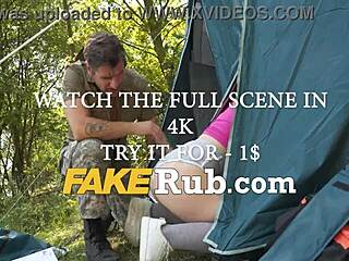 जंगल में फंसी ब्लोंड चोटी वाली हॉट बेब को बाहर चोदा