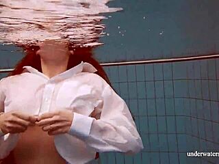 big titted lola swims underwater showing tight pussy 🔥🍑💦