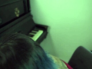 hey slutty student you earned this free piano lesson with wet pussy ride!