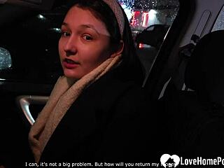 Cutie Gulps Huge Dick for Brutal Deep Anal