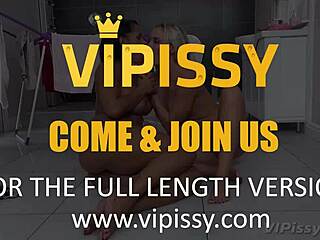 blonde vs brunette bathroom piss fuck frenzy