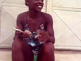 She Twerks Wild In Clothes Before Stripping Bare For Crazy Naked Dance Tease.