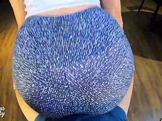 mysteriouskathy's leggings cameltoe ready for cum in her tight brazilian ass complete!