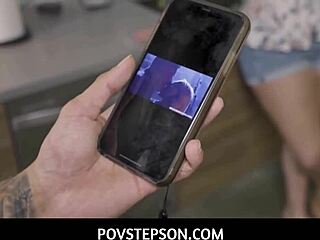 स्टेपमॉम जोस्लिन जेन स्टेपसन के लिए घुटनों पर बीजे ड्रीम 😍🍆💦