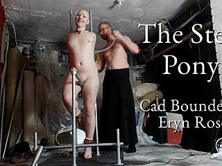 blindfolded slave rides steel pony to squirting orgasms