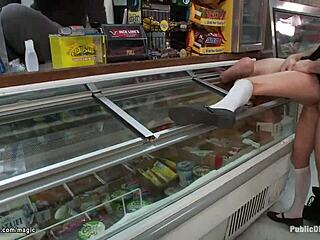 Who Binds Slim Blonde for Rough Public Cock Punishment?