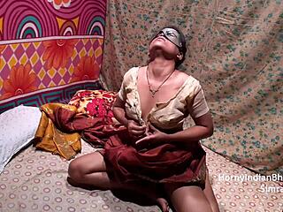 हॉर्नी इंडियन जोड़े घरेलू गांड चुदाई से भरा एनल क्रीमपाई