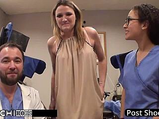 Nurse Forces Hitachi Orgasms on Blindfolded Guinea Pig Alexandria Riley!