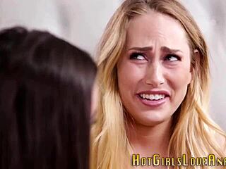 Newbie Lesbian Hottie Fingers Ass Tribbing First Time