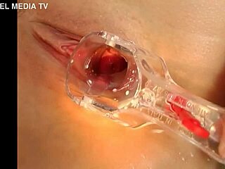 euro blonde babe masturbates solo squirting milk speculum 😍🔥