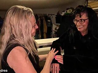 Grannies explore foot fetish licking until explosive lesbian orgasms hit