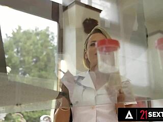 Gorgeous Shalina Devine Helps Males In Sperm Donor Office With Blowjob Deepthroat Cumshot Full Scene