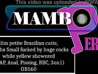 Slim Brazilian Larinha's Petite Frame Takes BBC DAP Shower Assault?