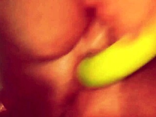 asian village chubby girl fucks herself with brinjal pov